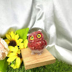 Resin crystals chips owl