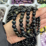 8mm blue tiger eye bracelet