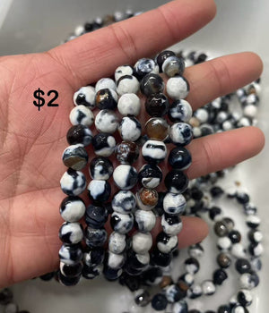 8mm orca agate bracelet