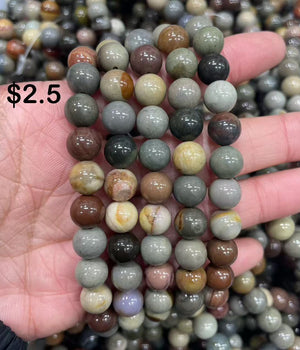 8mm polychrome jasper bracelet
