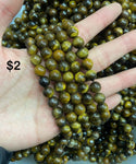 8mm yellow tiger eye bracelet