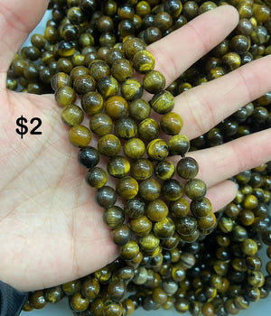 8mm yellow tiger eye bracelet