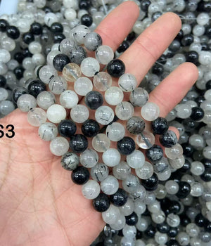 8mm Black Rutilated Quartz bracelet