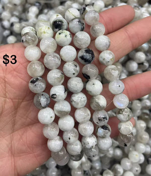 8mm  Indian  moonstone bracelet
