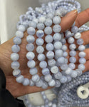 8mm blue lace agate bracelet