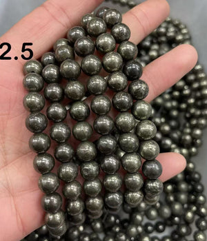 8mm pyrite bracelet