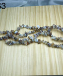 Botswana agate chips string