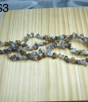 Botswana agate chips string