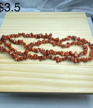 red jasper chips string