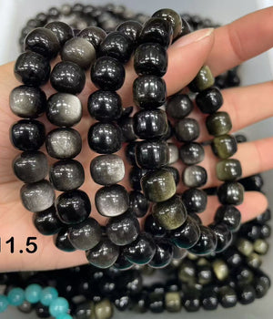 8mm obsidian bracelet