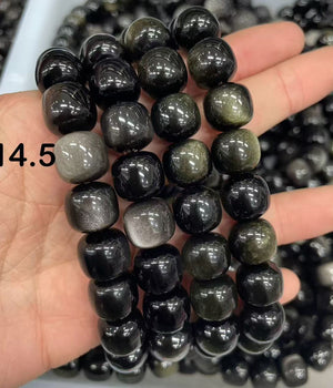 10mm obsidian bracelet