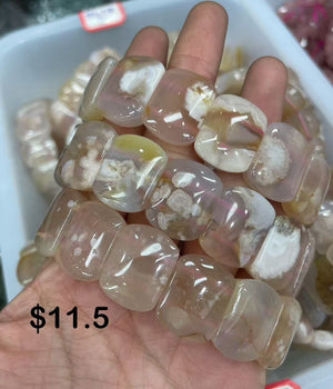 flower agate bracelet