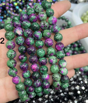 8mm Zoisite Ruby bracelet