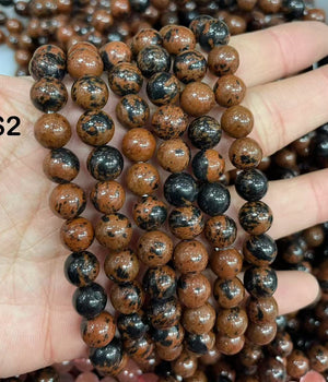 8mm red obsidian bracelet