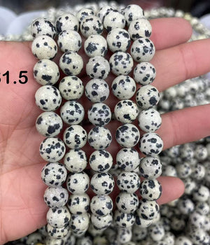 8mm Dalmatian bracelet