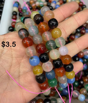 8mm mixed matrials bracelet