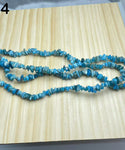 blue apatite chips string