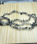 Black Rutilated Quartz chips string