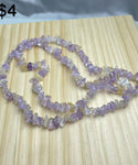 amethyst with Citrine chips string