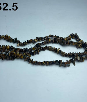 yellow tiger eye chips string