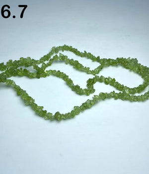 Peridot chips string