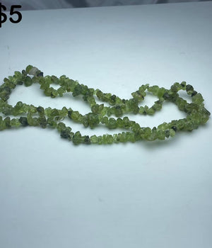 Peridot chips string