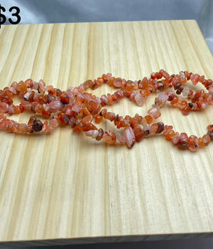 fire quartz chips string