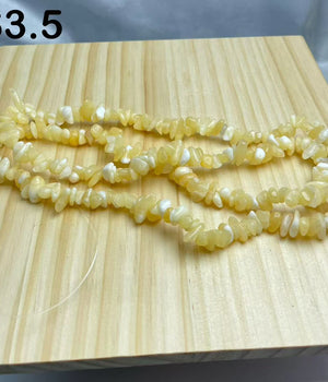 honey Calcite chips string