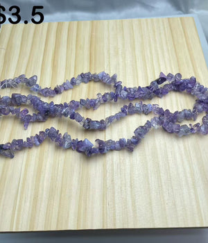 amethyst chips string