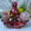Resin yoga lady sphere holder